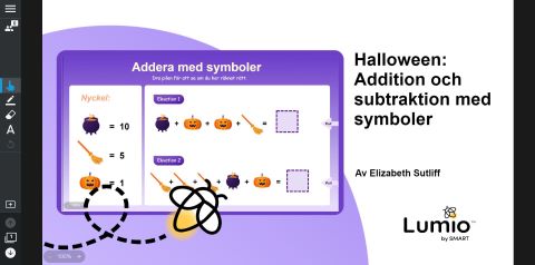 Lumio-lektion Halloween matematik